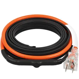 Zdwdgwqgdjrdkpuugv1 Vevor Self-regulating Pipe Heating Cable 9ft 5w/ft Heat Tape With Thermostat