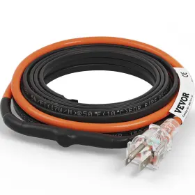 Zdwgdjrdldgwqpcn8v1 Vevor Self-regulating Pipe Heating Cable 18-feet 5w/ft Heat Tape For Pipes Fre