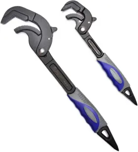 Vomex 313094385367 2pcs Multipurpose Self Adjusting Wrenches Sets - Multi-pipe Vise Micro 5 Wrenche