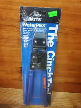 Wpcct-2 Watts 0651060 Pex Cinch Tool For 3/8 Inch To 1 One Hand Pinch Brand New