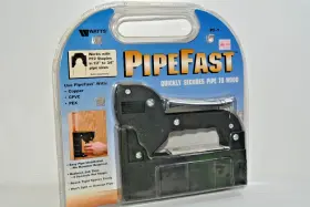 Watts 098268047462 Pipefast. Pf-1 Quickly Secures Pipe To Wood. Works With Pf2 Staples In 1/2