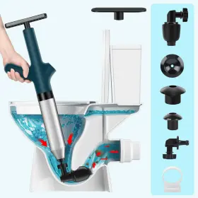 Weiduomaly 798623568334 Toilet Plunger Heavy Duty Drain Clog Remover Tool High Pressure Plun