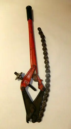 12345 Wheeler Mfg. Corr Vintage Heavy Duty Ratchet Pipe Cutter 24-1/2 Inch Length Of Chain