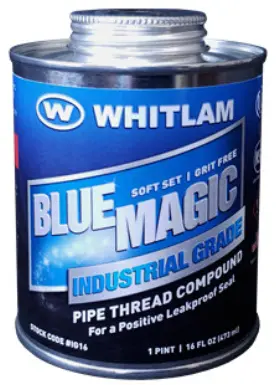 Ig16 Whitlam Blue Magic Industrial Grade Thread Sealant - 16oz Can