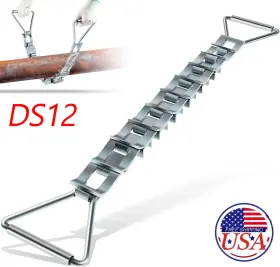 Wm-auto Wmqp-1591 33 Inch Steel Pipe Descaler Ds12 Zinc-plated Scale Remover Fits 3 To12 Pipes