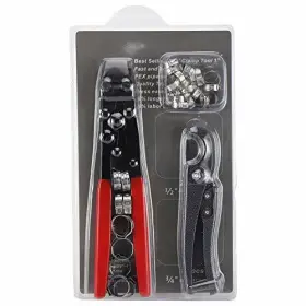 Yaekoo 609832284147 Pipe Fitting Tool Kit Pex Crimping Clamp Cinch Hose Cutter 3/8 Inch To 1