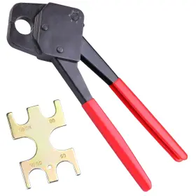 25pcp002-c34-02 Yescom 3/4 Inch Pex Crimping Tool Crimper Copper Ring Plumping With Go/no Go Gauge