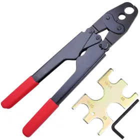 25pcp005-2h1234-02 Yescom 1/2 Inch 3/4 Pex Crimping Tool Pipe Copper Ring Clamps Cinch Go/no Go Gauge