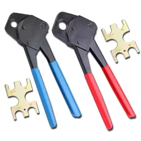 Yescom 640671039963 1/2 Inch 3/4 Pex Crimping Tool Copper Ring Kit With Go/no Go Gauge 2 Pack