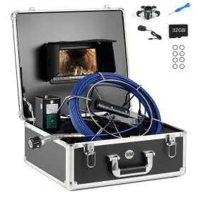 Ip68 Zelcan 719868669778 7 Inch Self-leveling Sewer Camera W 164ft Cable Inspection For