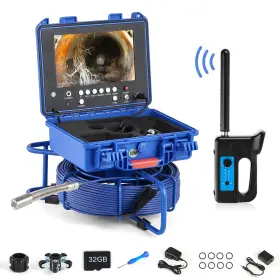 Ip68 Zelcan 719868669822 9 Inch Self-leveling Sewer Camera With Locator 164 Ft. Cable Plumbing