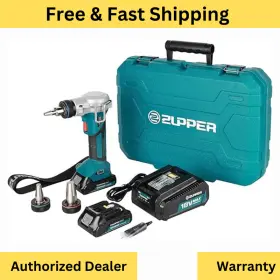 Me-1225 Zupper 18v Pro Pex-a Pipe Expander Tool Kit 1/2 Inch 3/4 1 2 Batteries