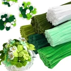 6 Color Green Pipe Cleaners Bulk With Pompoms - 900PCS Craft Kit Fluffy Fuzzy New. Price: $33.85.