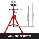 Vevor Pipe Jack Stand With 4-BALL Transfer V-head Folding Legs 1500LB Weldin New. Price: $108.95.