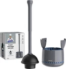 Toilet Plunger With Holder, Heavy Duty Sturdy Handle For Cle New. Price: $41.99.