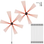 Chimney Sweep Kit 39FT Length, Brush With 12 Nylon Flexible Rods And New. Price: $130.88.