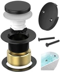 Matte Black Tub Drain Kit With Hair Catcher, Premium Brass Tip-toe Bathroom T... New. Price: $26.21.