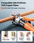 Copper Pipe Crimping Tool, Hydraulic Driven Pro Press With 1/2", 3/4", 1" New. Price: $147.74.