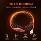 Vevor Heating Cable 9FT 7W/FT Tape For Pipes With Built-in Thermostat New. Price: $24.95.
