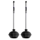 Neiko 60170A Toilet Plungers Dual Patented All-angle 2 Pack, Black New. Price: $32.97.