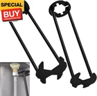 Multifunctional Basin Wrench, Carbon Steel Faucet Tool For Sink And Tight Spaces New. Price: $16.28.