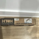 Htoh 18 Linear Shower Drain Channel, Brushed Stainless, Hair Strainer New. Price: $30.00.