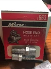 Milton 663 Hose End Nip New. Price: $6.00.