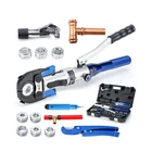Hydraulic Copper Pipe Tube Fittings Crimping Tools With 1/2",3/4" And 1" Dies... New. Price: $158.02.