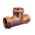 10 Pcs Ez-fluid 1/2" X Copper Press Tee Fittings, Lead Free Wrot New. Price: $49.99.