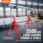 V Head Pipe Adjustable Height 28-52 Inch, Steel Jack Stands New. Price: $72.60.