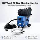 220V Air Duct Tube Cleaning Machine Pipe Sweep And Suction WITH3 Brushes New. Price: $2871.00.