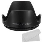 Patikil Camera Lens Hood, Flower Protector With 77MM, Black New. Price: $21.54.