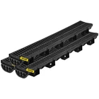 Trench System, Channel With Plastic Grate, 5.7X3.1-INCH Hdpe Drainag New. Price: $90.25.