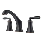 Pfister LG49-TR0Y 8" Widespread Bathroom Faucet In Tuscan Bronze Open. Price: $110.00.