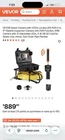 Vevor 9" 300FT /91.5M Sewer Camera Pipe Inspection W/ 512HZ Sonde New. Price: $570.00.