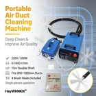 Portable 2"-40" Hvac Duct Cleaning Machine 49FT Flexible Shaft Rotating Brush New. Price: $1931.08.
