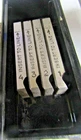 New Ridgid 1/2"-3/4" Ss Npt 554-HS Rh Alloy Steel Universal Pipe Dies 47895. Price: $67.50.