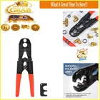 Icrimp 1/2 & 3/4 Inch Pex Pipe Crimping Tool With Gauge For Copper Rings New. Price: $76.15.