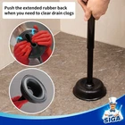 Mr.siga Toilet Plunger With Holder Combo Heavy Duty Bathroom Cleaning Set Black Open. Price: $27.95.