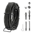 Uimoso Sectional Drain Cleaning Cable 66FTX5/8IN & 7 Cutters For 0.8"-3.9" Pipes New. Price: $58.99.