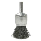 Weiler 10019 3/4" Crimped Wire End Brush .014" Stainless Steel Fill New. Price: $15.99.