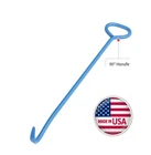 Manhole Cover Hook, 36" Solid Hex Shape Steel, Angled Handle, Pointed Tip, Usa New. Price: $99.00.