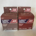 Of 2-ACE Plumbers Abrasive Sandcloth, 120 Grit Yards, 1/2 Inch Wide New. Price: $10.00.