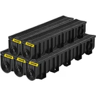 Trench System, Channel With Plastic Grate, 5.9X7.5-INCH Hdpe Drainag New. Price: $194.31.