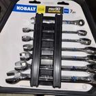 Kobalt 7 Piece Ratcheting PRO90METRIC Wrench Set #0338362 Life Time Guarantee New. Price: $45.00.