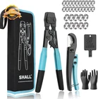 Pex Crimping Cinch Tool Pipe Cutter Kit Clamps Storage Bag 30P New. Price: $39.64.