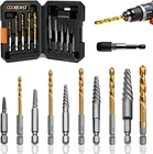 Coobeast 11PCS Screw Extractor Set, Left Hand Drill Bit Bolt Kit New. Price: $25.73.
