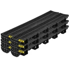 Trench System, Channel With Plastic Grate, 5.8X3.1-INCH Hdpe Drainag New. Price: $135.55.