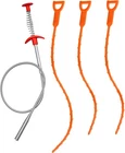 4PCS Drain Augers Hair Clog Remover, Bendable Cleaner, For Kitchen... New. Price: $8.86.