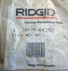 Nos New Vintage Ridgid 44250 E1101 Hex Nut For Model 711 911 815A Die Heads Etc.. Price: $8.99.